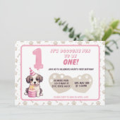 パピー1st誕生日パーティの招待状 招待状 (スタンド正面)