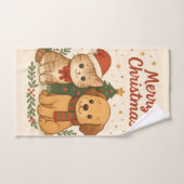 パピー&キッテンクリスマス応援 ハンドタオル (ハンドタオル)