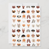 パピー パーティー, ニューパピー パーティー, ドッグ バースデー 招待状 (裏面)