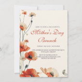 パピー・フラワーズ 母の日のブランチへのご招待 招待状 (正面)