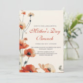 パピー・フラワーズ 母の日のブランチへのご招待 招待状 (スタンド正面)