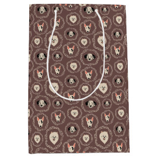 パピー プリント ギフト バッグ ミディアムペーパーバッグ