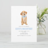 パピー プレピー ペイズリー 誕生日 招待状 (スタンド正面)