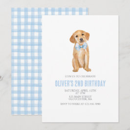 パピー プレピー ペイズリー 誕生日 招待状