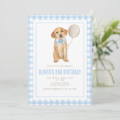 パピー プレピー ペイズリー 誕生日 招待状 (スタンド正面)