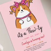 パピー・ポーティ誕生日の招待状 招待状