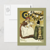 パピー、子猫、ホットチョコレート ポストカード (正面/裏面)