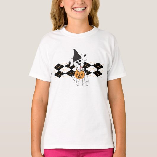 パピ名門私立校風のーのハロウィーン Tシャツ (正面)