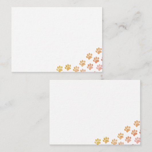 パピ絵を描ーの前刷 ノートカード (正面/裏面)