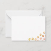 パピ絵を描ーの前刷 ノートカード (正面)