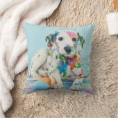 パピ絵を描ーの装飾用クッションを飛び散らした。装飾用クッション クッション (ブランケット)