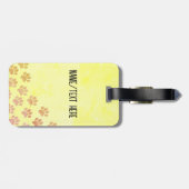 パピ色彩の鮮やかーポープリントオールド紙名前をカスタムする ラゲッジタグ (裏面横)