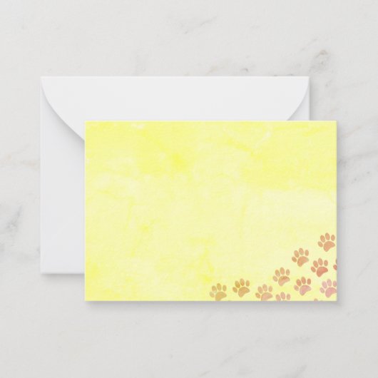 パピ色彩の鮮やかー・ポープリントオールド紙 ノートカード (正面)