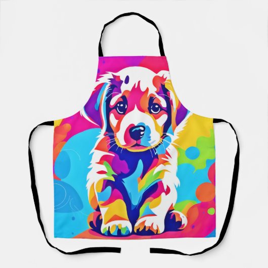 パピ鮮やかー芸術 エプロン (正面)