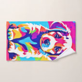 パピ鮮やかー芸術 バスタオルセット (ハンドタオル)