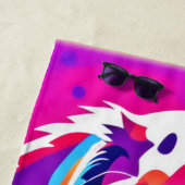 パピ鮮やかー芸術 ビーチタオル (インサイチュ)