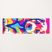 パピ鮮やかー芸術 ヨガマット (裏面(横))