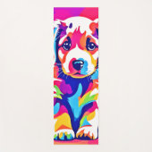 パピ鮮やかー芸術 ヨガマット (正面)