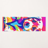 パピ鮮やかー芸術 ヨガマット (正面(横))