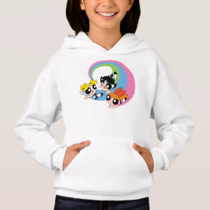 パフの女の子が空を飛ぶ