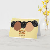 パフの姉妹 カード (黄色い花)