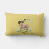 パフの木の植物の腰神経の枕の鳥 ランバークッション (裏面)