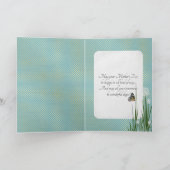 パフの花の母の日蝶 カード (内部)