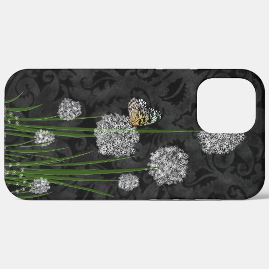 パフの花の蝶 Case-Mate iPhoneケース (裏面 (横))