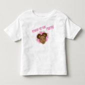 パフのTシャツへの力 トドラーTシャツ (正面)