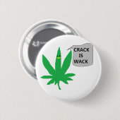 パフは"ひびWACK "であることを言います 缶バッジ (正面&裏面)