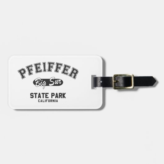 パファイファービッグサー州パーク,カリフォルニア ラゲッジタグ (正面横)