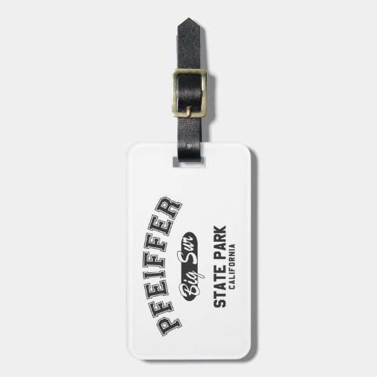 パファイファービッグサー州パーク，カリフォルニア ラゲッジタグ (正面縦)