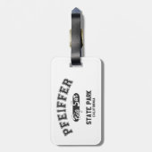 パファイファービッグサー州パーク,カリフォルニア ラゲッジタグ (裏面縦)