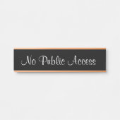 「パファンシーブエレガントリックアクセスなし」署名 サインプレート (正面)