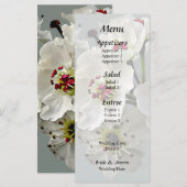 パフィオペディラムの花が交じり合う メニュー (正面/裏面)