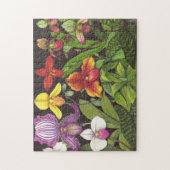 パフィオペディルムの女性スリッパ蘭のパズル ジグソーパズル (縦)