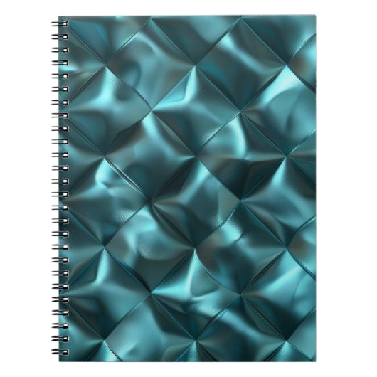 パフィブルーグリーンティール（緑がかった色） ノートブック (正面)