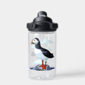 パフィンかわいい大西洋海鳥 ウォーターボトル (背面)