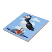 パフィンかわいい大西洋海鳥 タイル (側面)