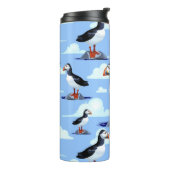 パフィンかわいい大西洋海鳥 タンブラー (回転左)