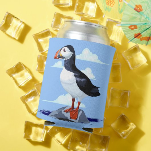 パフィンかわいい大西洋海鳥 缶クーラー (インサイチュ 夏)