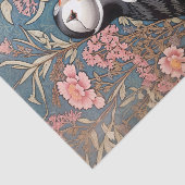 パフィンとアザミウマの花ウィリアム・モリス 薄葉紙 (詳細)