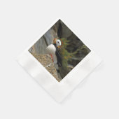 パフィンのクリスマスカクテルナプキン 縁ありカクテルナプキン (角)