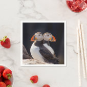 パフィンのペア スタンダードカクテルナプキン (インサイチュ)