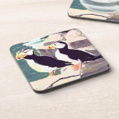 パフィンコルクコースター コースター (左側)