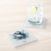 パフィンスプラッシュカスタム、 ガラスコースター (アングル)