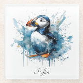 パフィンスプラッシュカスタム、 ガラスコースター (正面)