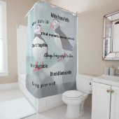 パフィンデザインシャワーカーテンからのアドバイス シャワーカーテン (インサイチュ)