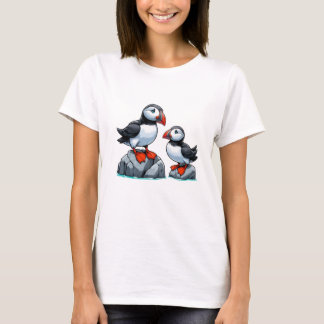 パフィンバードウォメンズベーシックTシャツ Tシャツ