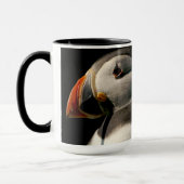 パフィンバードラバーワイルドライフ誕生日コーヒーマグ マグカップ (左)